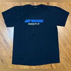 Vintage 90’s Y2K WORK WHEEL T Shirt Racing Import Car Japan USA Authentic